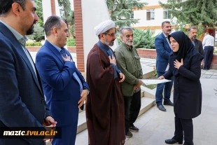 مراسم گرامیداشت هفته دفاع مقدس در یادمان شهید خوش‌نام دانشکده ساری 24