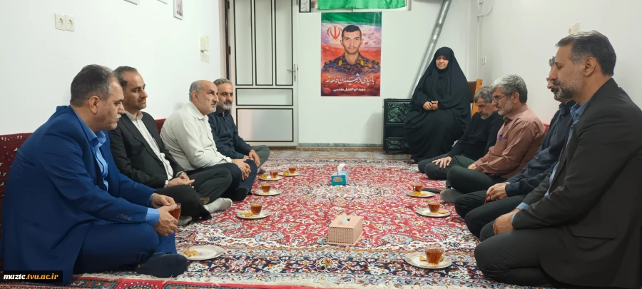 دیدار با خانواده شهید ابوالفضل مقدسی دانش آموخته دانشگاه ملی مهارت مازندران 3